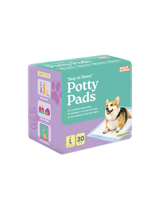 Pawfection "Stay-at-Home" Potty Pads, Size L (23.6" x 29.5"), 30 ct (4-pack)