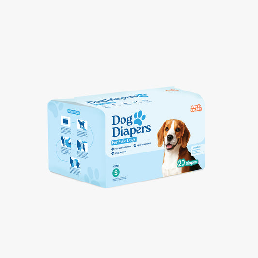 Pawfection Male Dog Diapers, Size S, 20 ct
